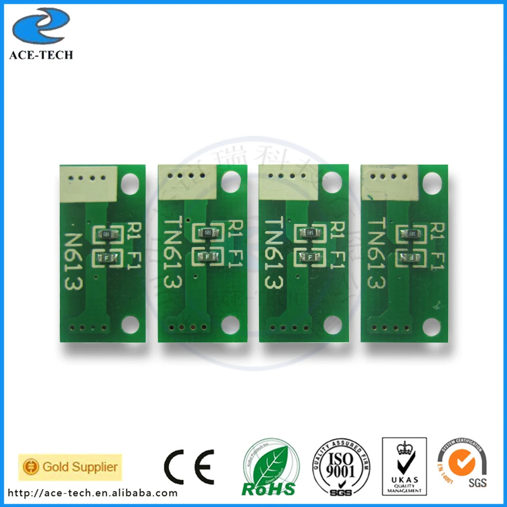 

TN613K TN613C TN613M TN613Y Toner Chip Apply to Konica Minolta Bizhub C452 C552 C652 Laser Printer
