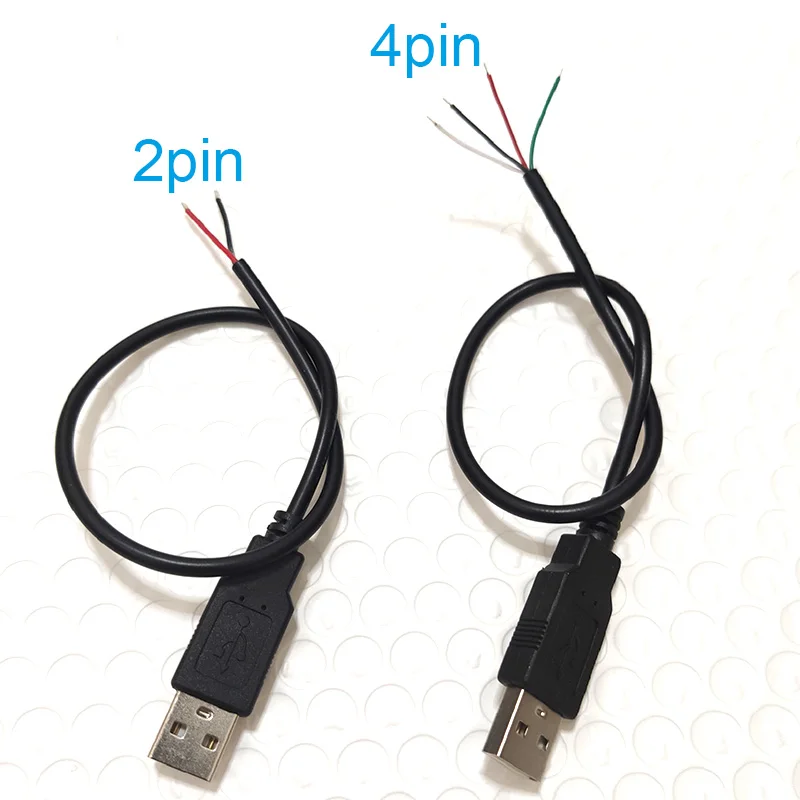 5 В USB 0 3 м 1 2 Pin 4Pin провода сделай сам usb штекер гнездо кабель питания удлинитель