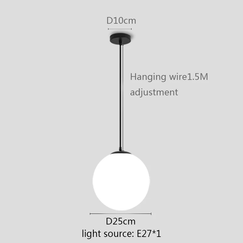 

Подвесные лампы в виде глобуса золотого/черного/серебристого цвета, украшение для бара, ресторана, светильник для спальни, E27, люстра