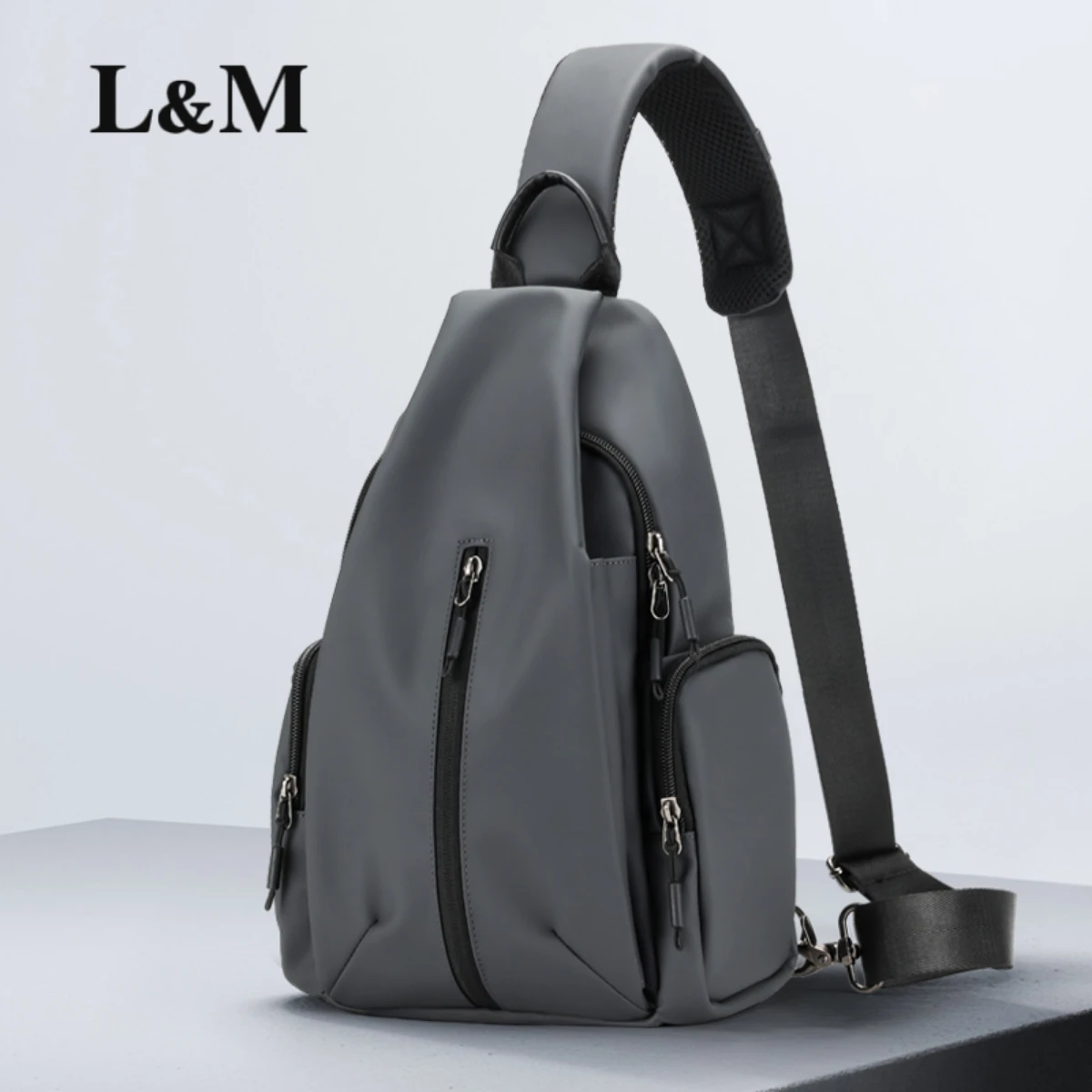 L&ampM Наклонная сумка Водонепроницаемость Грудной мешок Популярная одежда