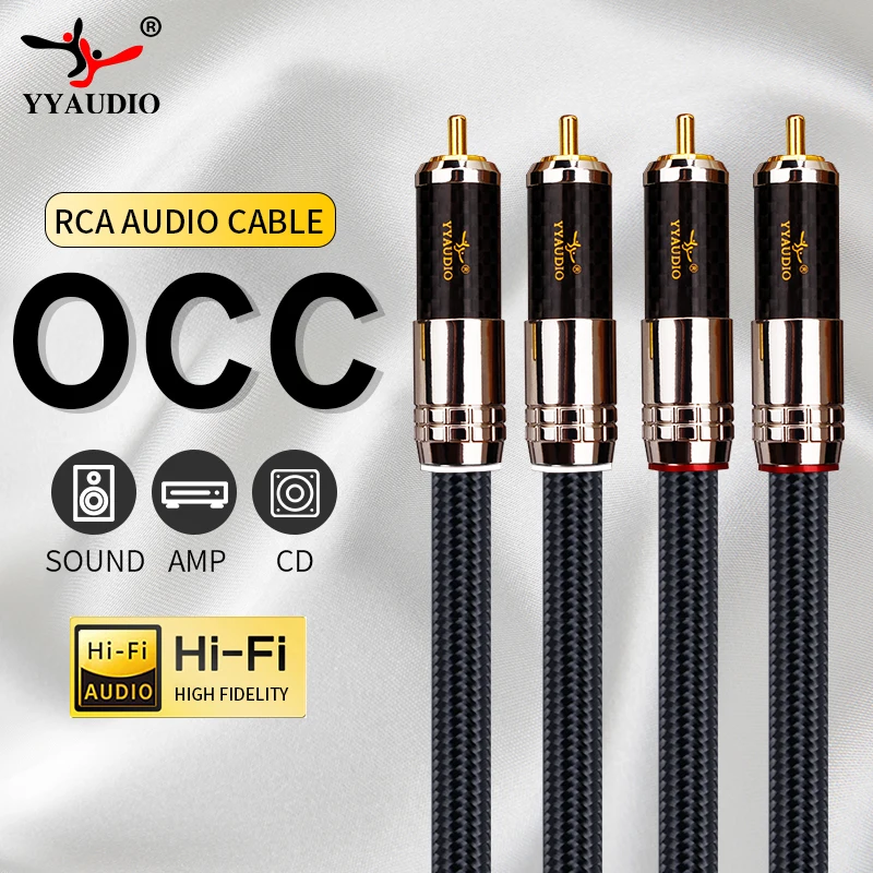 RCA Stereo Cable 2RCA to 2 RCA Male to Male Audio Cable for Home Theater HD TV Amplifiers Gold-Plated RCA Audio Cable 2m 3m 5m