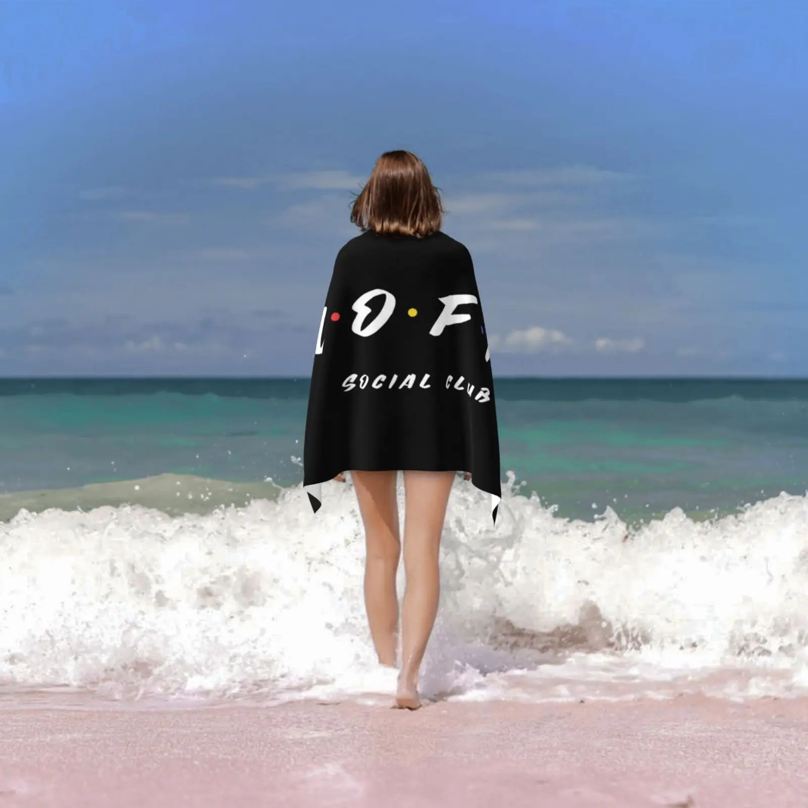 Банное полотенце для общественных клубов Lo-Fi Пляжная подушка Lofi расслабления