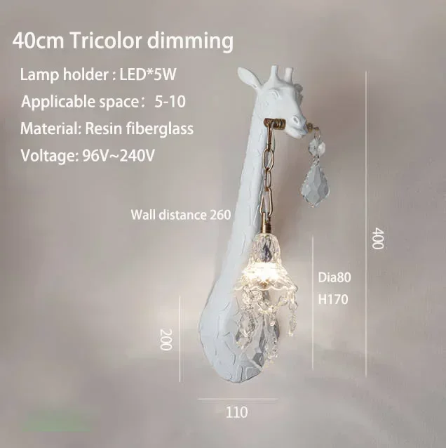 Дизайнерская атмосфера Хрустальный полимерный настенный светильник в виде