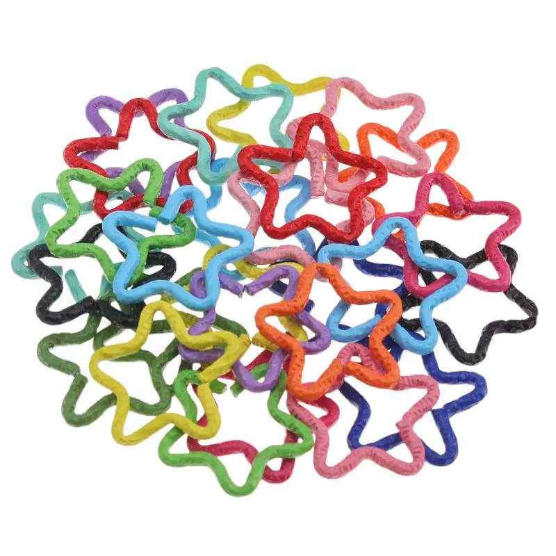 

25-100Pcs/Lot Open Split Jump Ring Connector For Clothing Hat Decorate Pendant Circle DIY Jewelry Making Earring Accessories