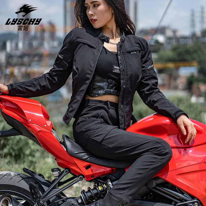 Winter Woman LYSCHY LY-2102 Motorcycle Pants Warm Motocross Rally Rider Riding Protection Trousers With CE2 Level Knee Pads enlarge