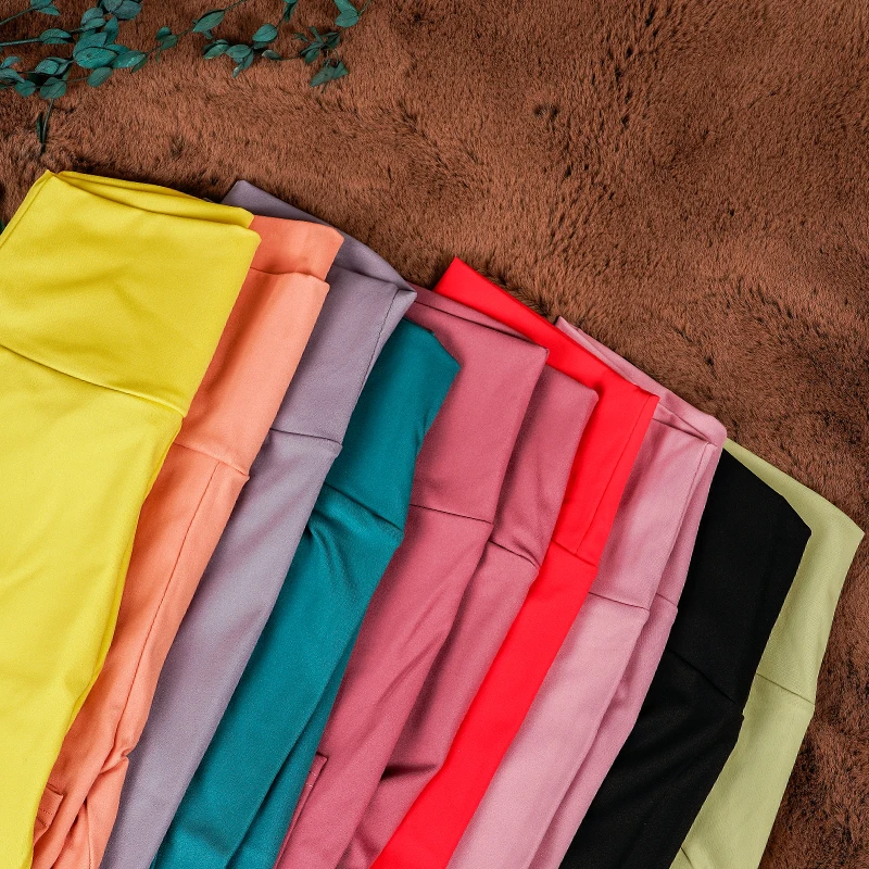 Women Scrunch Pants Naked Feeling Sports High Waist Full Length Legging Fitness Workout Pant Elastic Tights Leggings