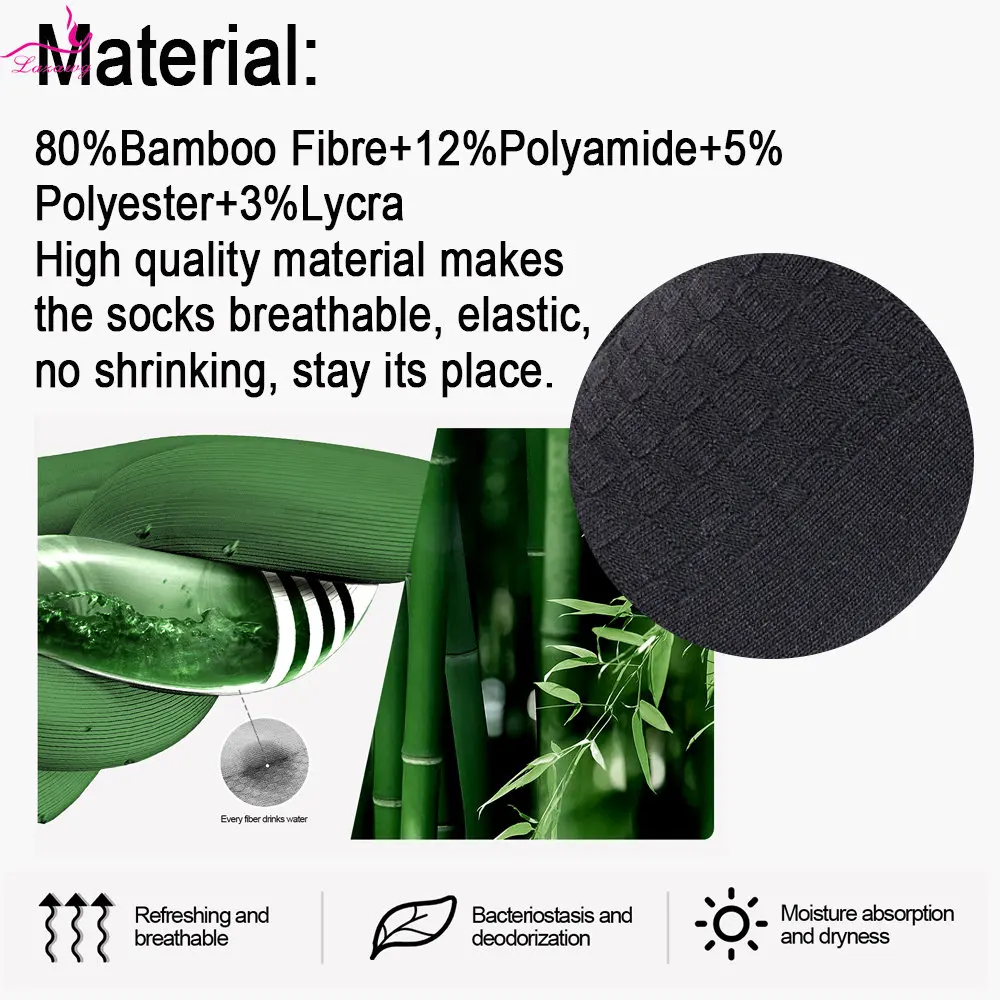 LAZAWG 5pairs/Lot Men's Bamboo Fibre Socks Short Casual Crew Ankle Socks Breathable Anti-bacterial Socks Solid Solor Dailywear