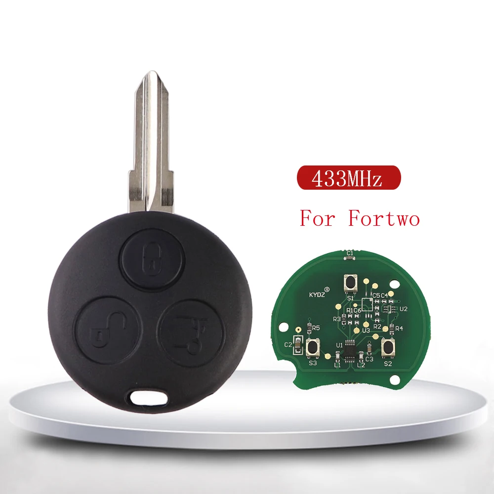 

YIQIXIN 433 МГц удаленный автомобильный ключ без ключа для Mercedes Benz Smart Fortwo 450 Forfour 451 Roadster City Coupe Cabrio 1998-2006