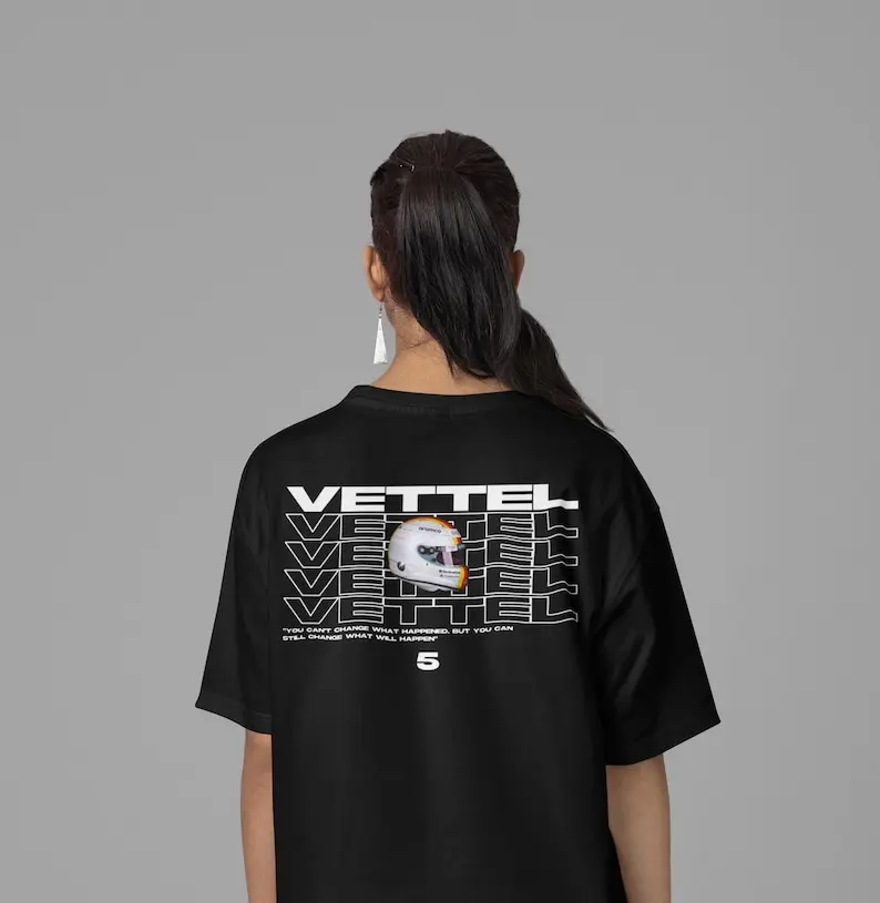 Футболка Себастьян Vettel SEB5 F1 для мужчин и женщин модная тенниска из чистого хлопка