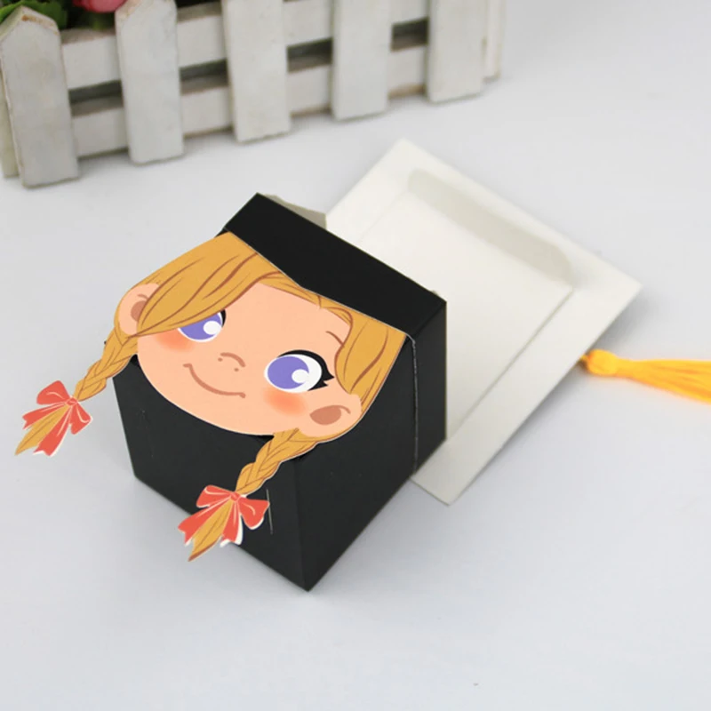 6 шт. бумажная коробка для конфет и шляп мальчиков девочек |