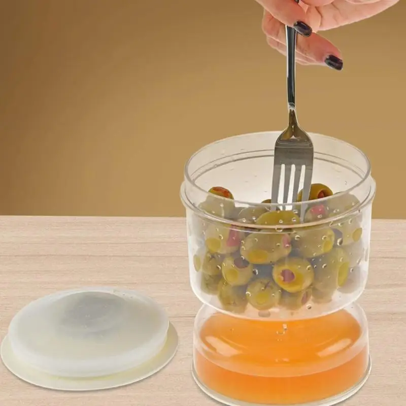 

Kitchenware Pickle Jar Dry-wet Container Edibles Olive Preserving Storage Hourglass Separation Container Food Fresh Keeping