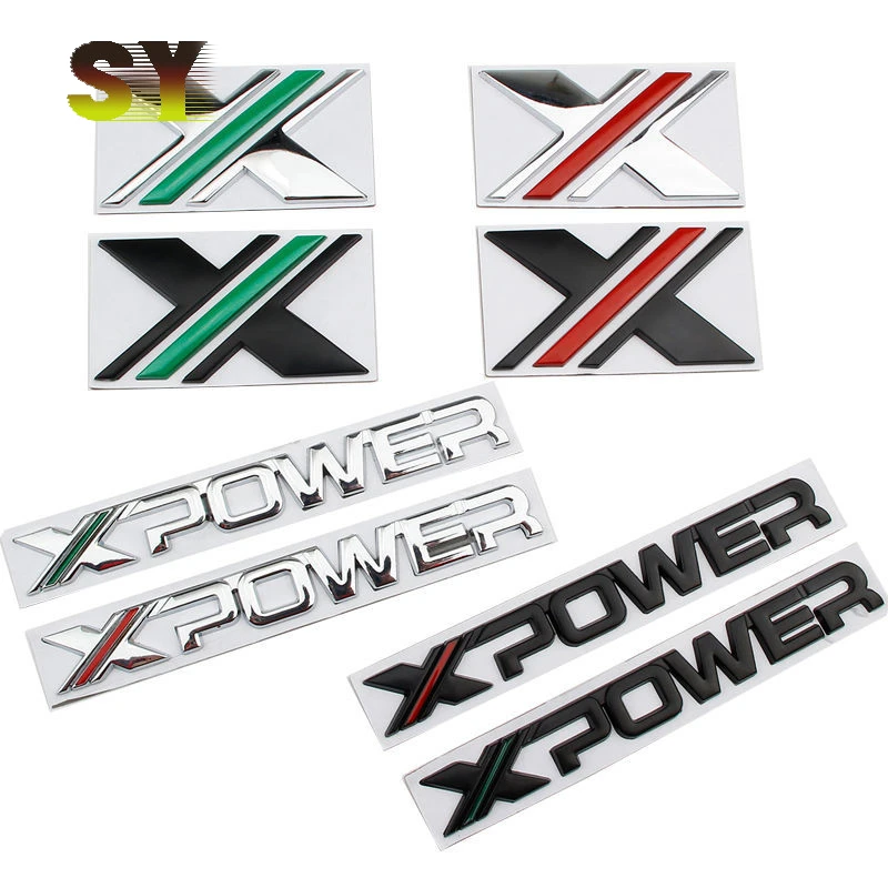 

For new third-generation MG 6/5 modified MG6X-POWER Car logo X logo letter metal body side logo decoration