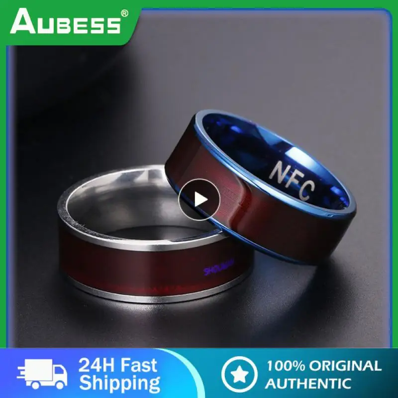 

Smart Chip File Lock Intelligent Wear Screen Unlocking Intelligent Ring Titanium Steel Nfc Ring Smart Home Jewelry