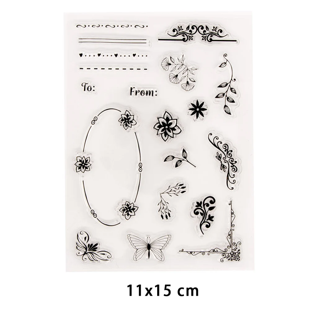 

2022 New Arrival Little Plants Clear Stamps for DIY Scrapbooking Crafts Stencil Fairy Rubber Stamps Card Make Photo Album Decor