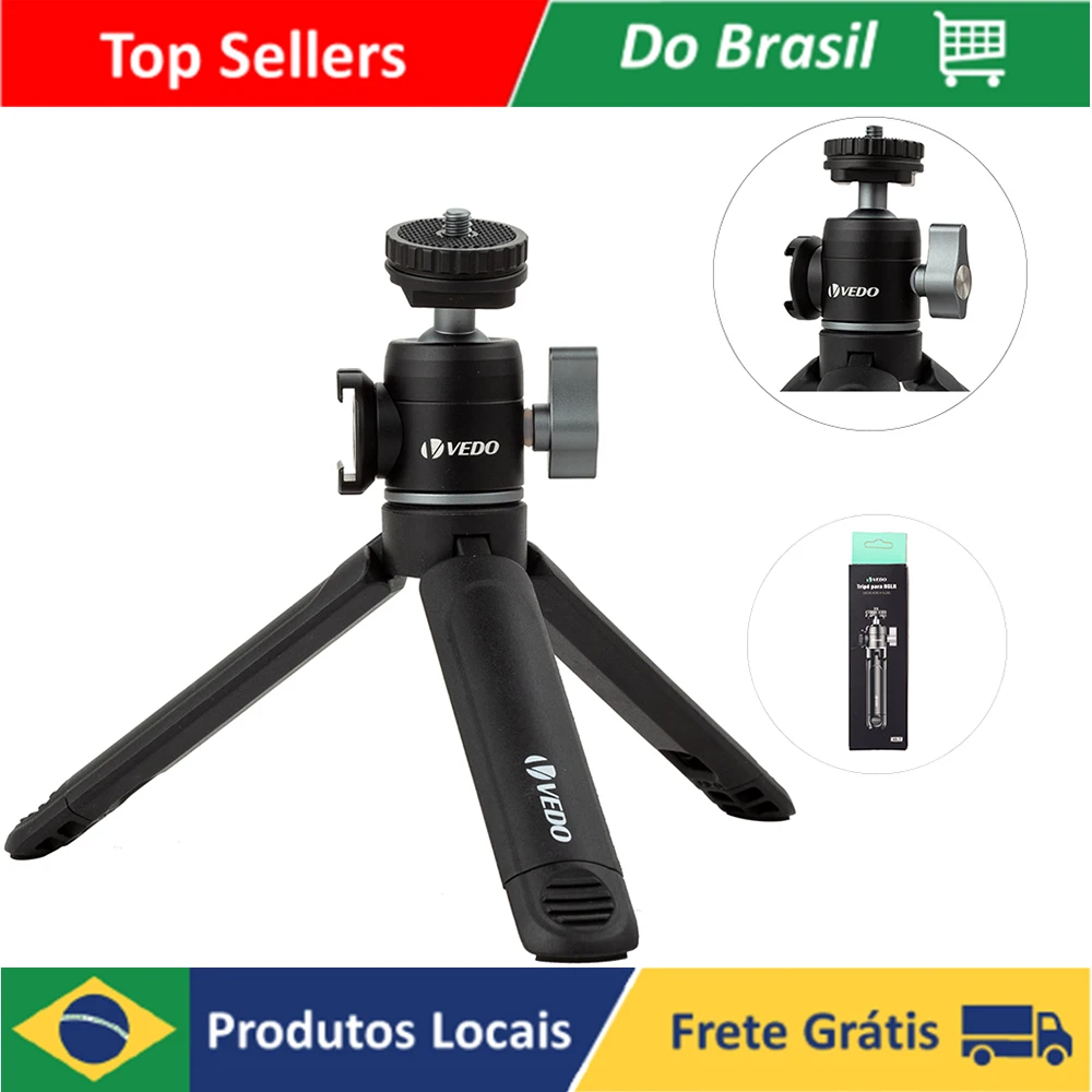 

Bastão De Selfie E Suporte Tripé Vedo VD-7 2 Em 1 Para Dslr Câmera