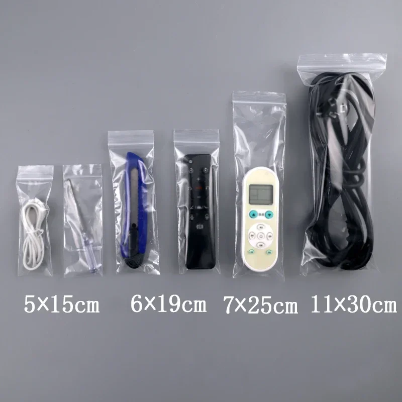 100 шт. самозапечатывающиеся пакеты с длинной полосой квадратный герметичный