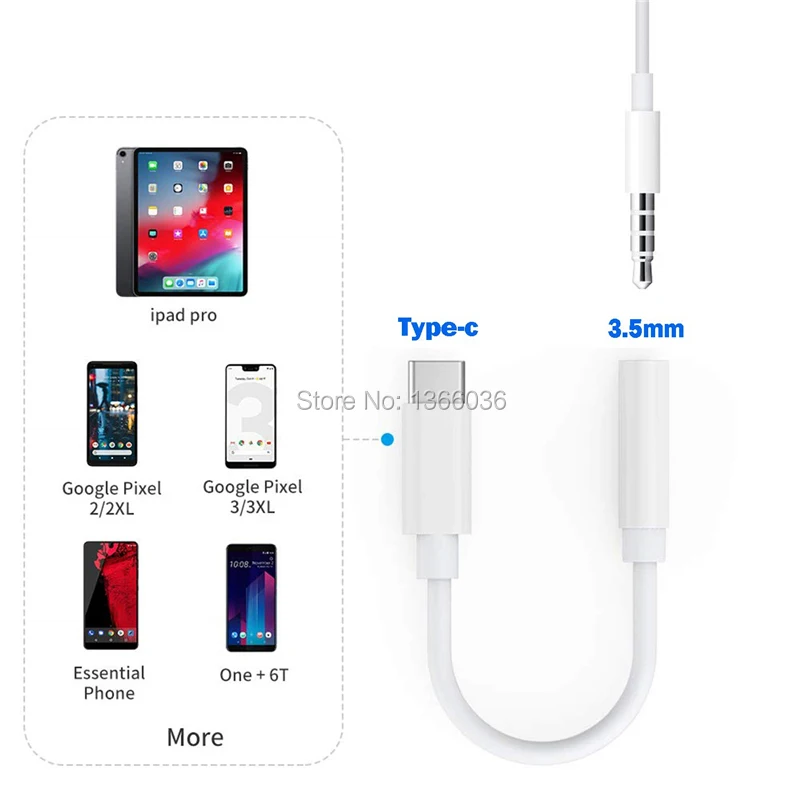 

Переходник DAC Type-C на 100 мм для наушников, 3,5 шт./партия