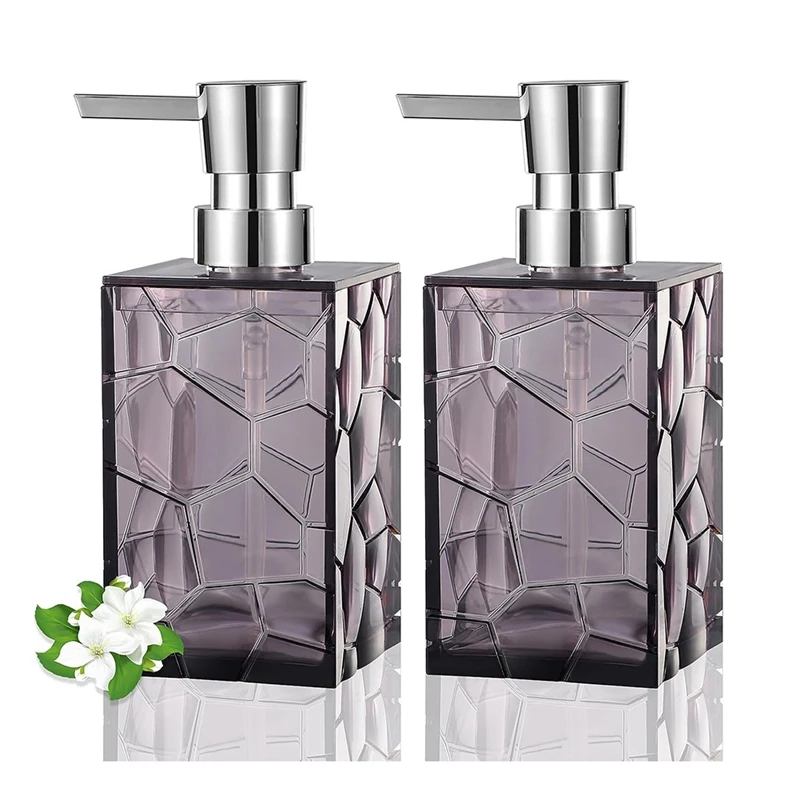 

Hands Soap Dispenser, Clear Acrylic Plastic Liquid Pump Bottles Refillable Lotion Dispenser For Bathroom Decor