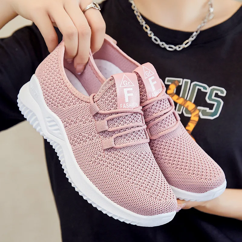 

Shoes Women's 2022 New Flying Woven Mesh Running Shoes Soft Bottom Casual Sports Shoes Outdoor Sports Shoes Canvas Shoes