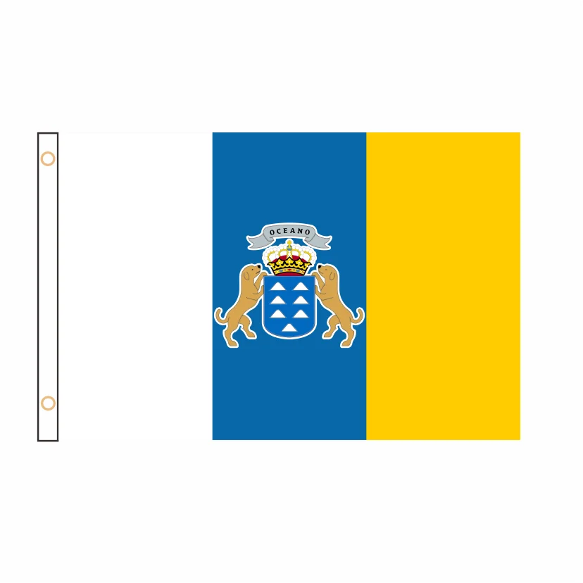 

Custom Banner Canary Islands Flag Banner 3ft*5ft Gift Party Indoor QZ-169