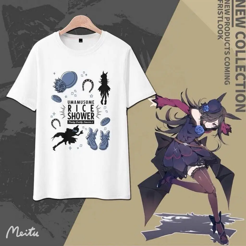 Женская футболка с принтом рисовый душ и круглым вырезом |