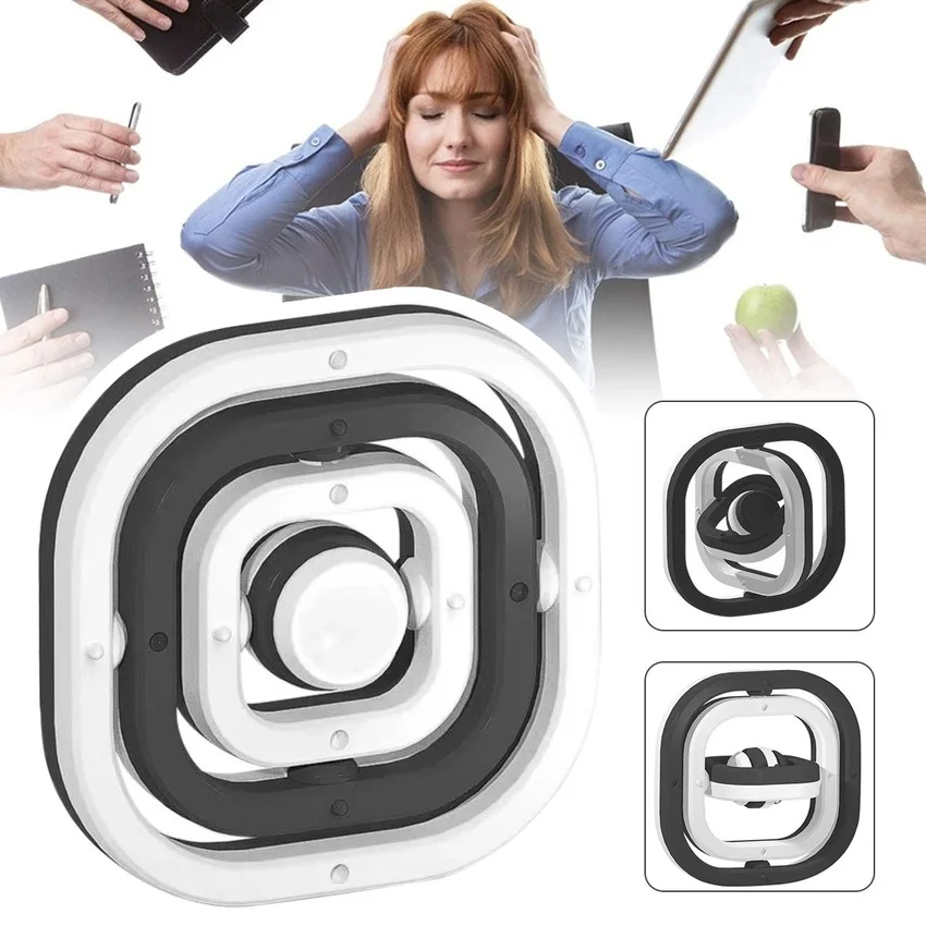 

3D бесконечный флип-гироскоп, Спиннер для пальцев, креативная игрушка-гироскоп для пальцев, снятие стресса, спиннинговая игрушка для взрослы...