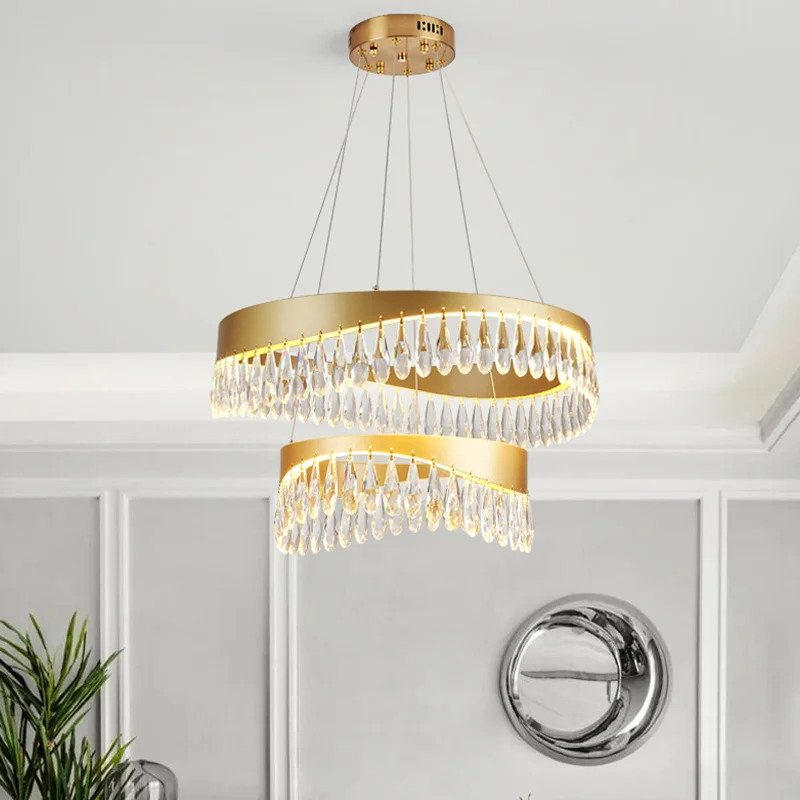 

Modern Lustre Crystal Chandelier Living Room Luxury Led Pendant Lights Home Decor Led Luminarias Hanging Chandelier Lamp Fixture