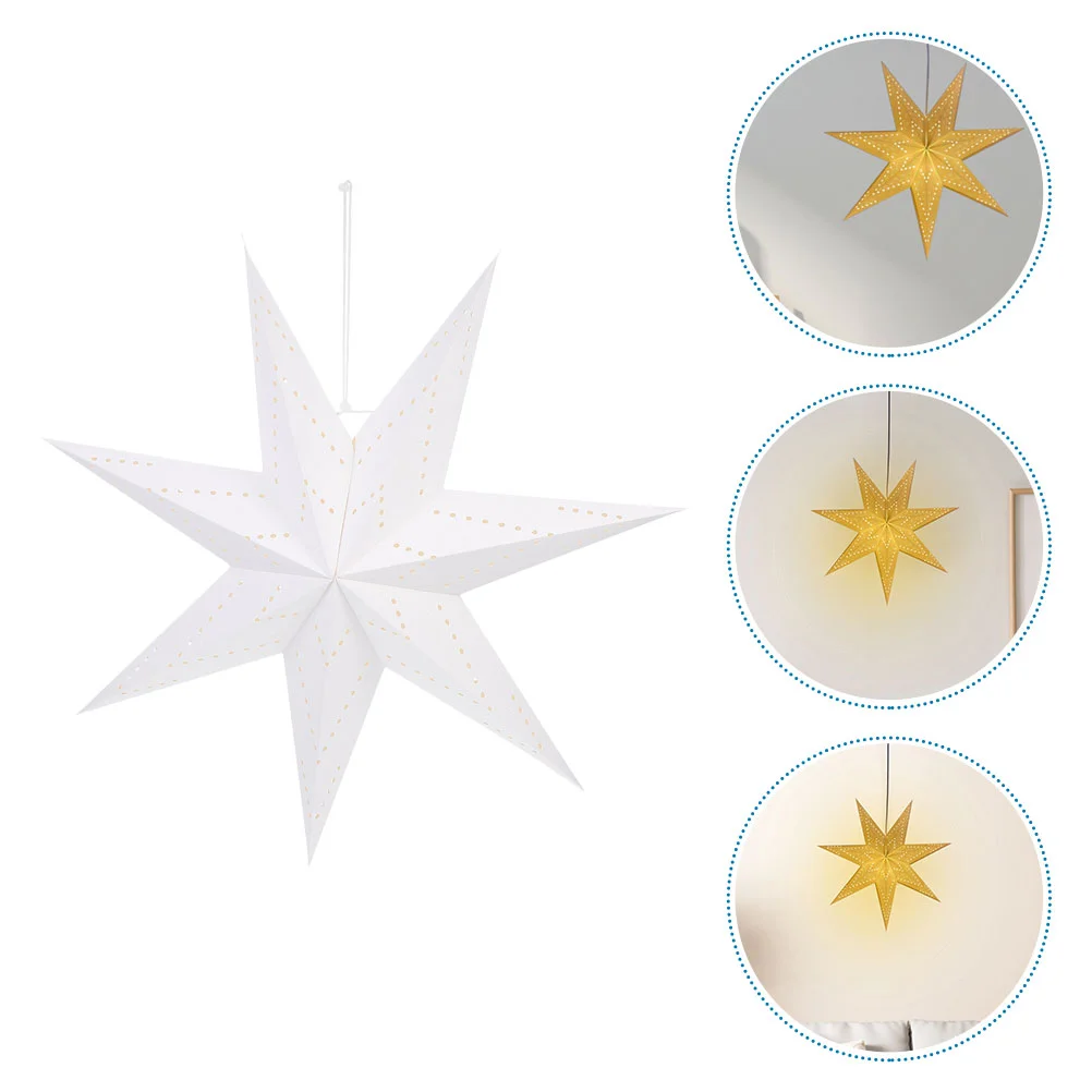 

Star Paper Lantern Lamp Shade Lampshade Christmas Hanging Light Tree Ceiling Decorationpentagram Decor Ornaments 3D Lanterns