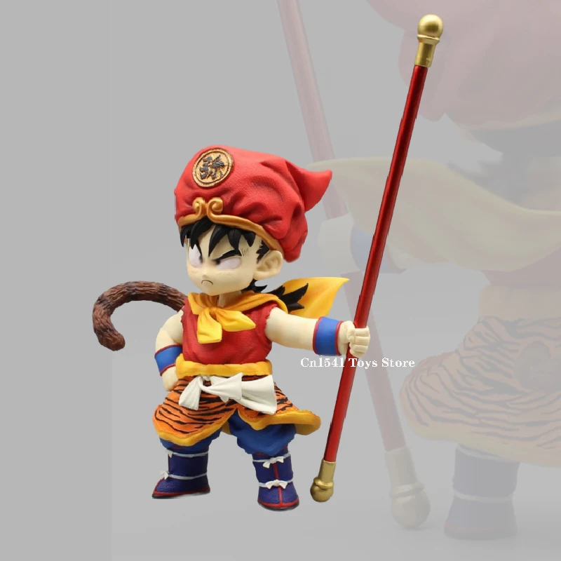 

25cm Anime Dragon Ball Statue Westbound Goku Figures GK Tiger Skin Goku Figure DBZ Figurine Pvc Action Collection Model Toys