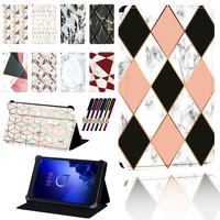 tablet case for alcatel 1t 7 10inch 3t 8 10 inch a3 10 inch pu leather foldable scratch resistant protective case coverpen