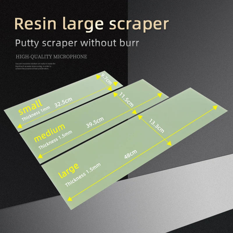 Car Putty Large Scraper Green Resin Spray Paint Worker Scraping Atomic Ash Tool |