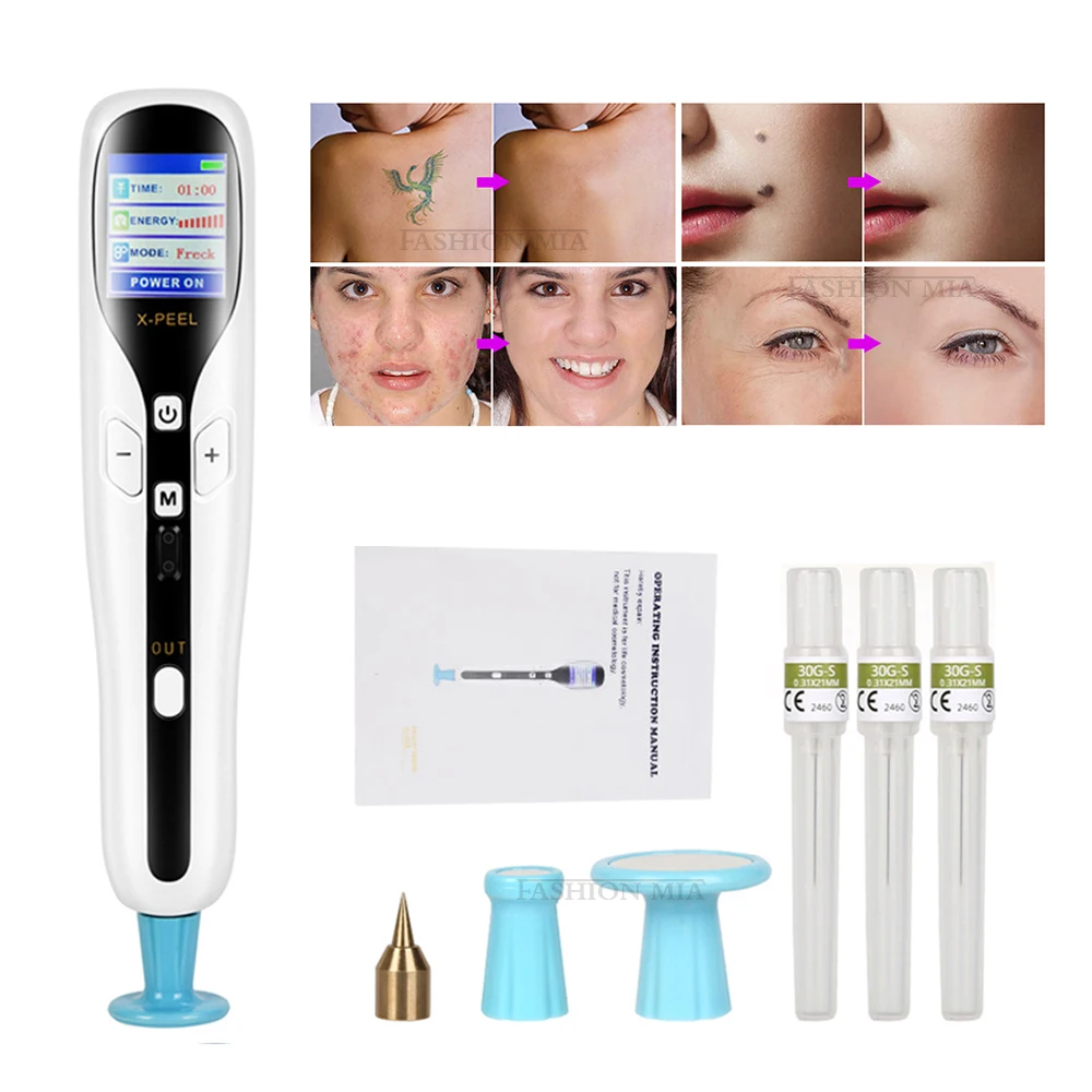 

3 IN 1 Ozone LCD Plasma Pen Eyelid Lifting Wart Freckle Remover Fibroblast Tattoo Skin Tag Mole Removal Dark Spot Wrinkle Remove