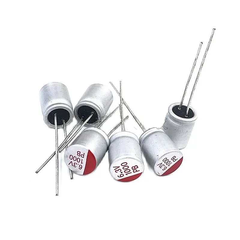 

20pcs/solid capacitor 6.3V1000UF 6.3V 1000UF volume 8X10 new in-line solid state electrolysis
