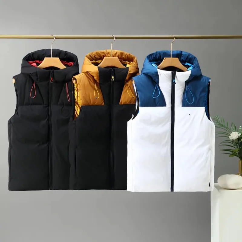 

Женский зимний пуховик без рукавов, с капюшоном