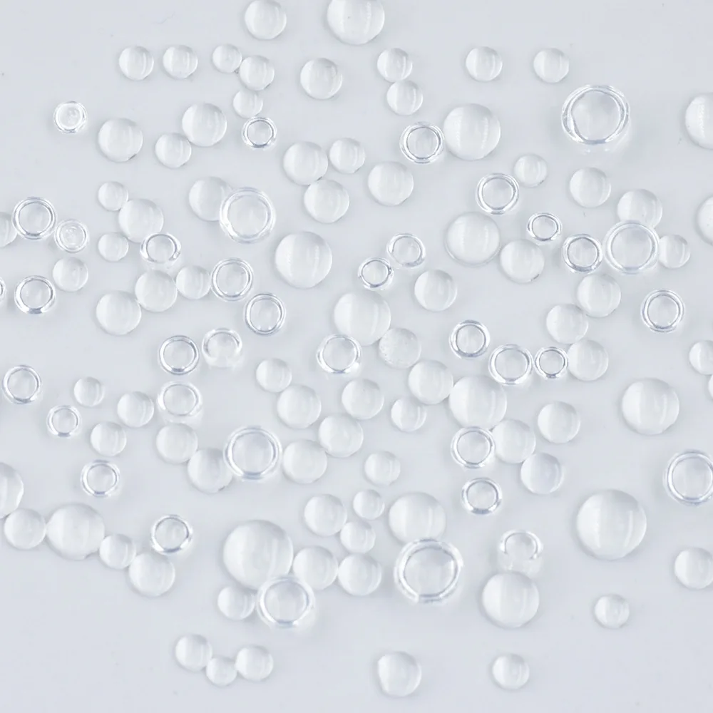 Новые аксессуары прозрачные имитационные капли смолы полукруглые бусины с