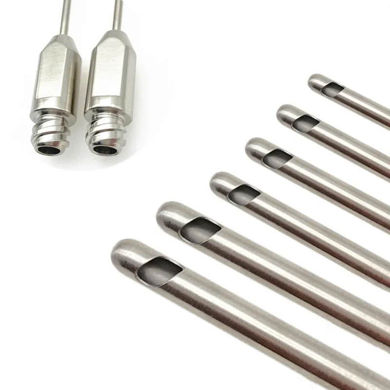 Косые отверстия для переноса жира Cannula из нержавеющей стали разрезание с одним