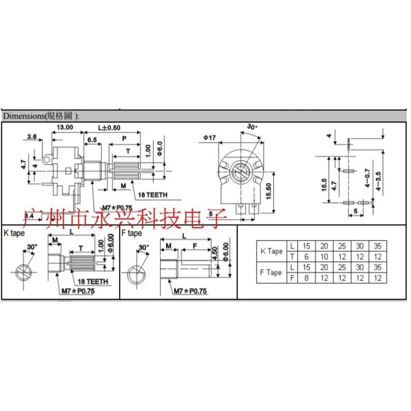 10 шт. WH149 потенциометр с переключателем B500K B504 регулирующая скорость затемняющая