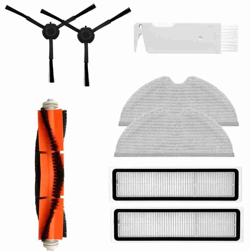 

For Dreame Bot L10 Pro D9 Robotic Vacuum Cleaner Parts Kits Main Side Brush Filters Mop Rag ,B