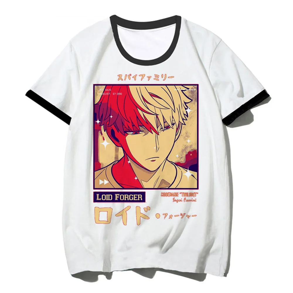 

spy x family Tee men anime designer Tee man harajuku Japanese clothing