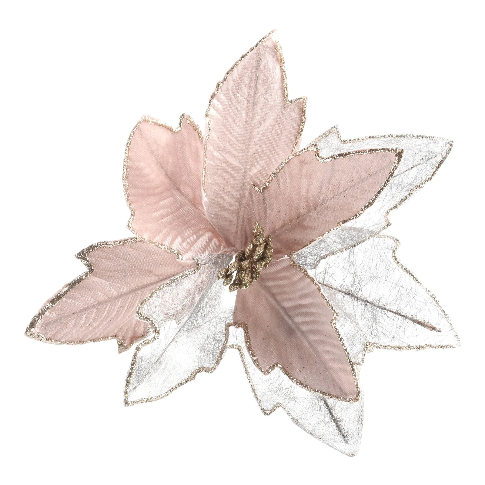 Ослепительный блестящий цветок подвесное рождественское украшение ткань 30 см +