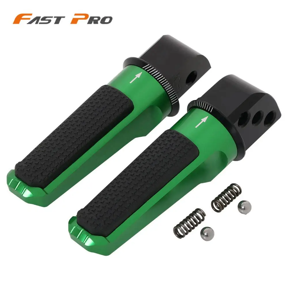 

Motorcycle Rear Foot Pegs Rests Pedals Footrest Footpegs For Kawasaki NINJA VERSYS 400 650 ER-6F ER-6N Z 800 900 1000 ZX 6R 10R