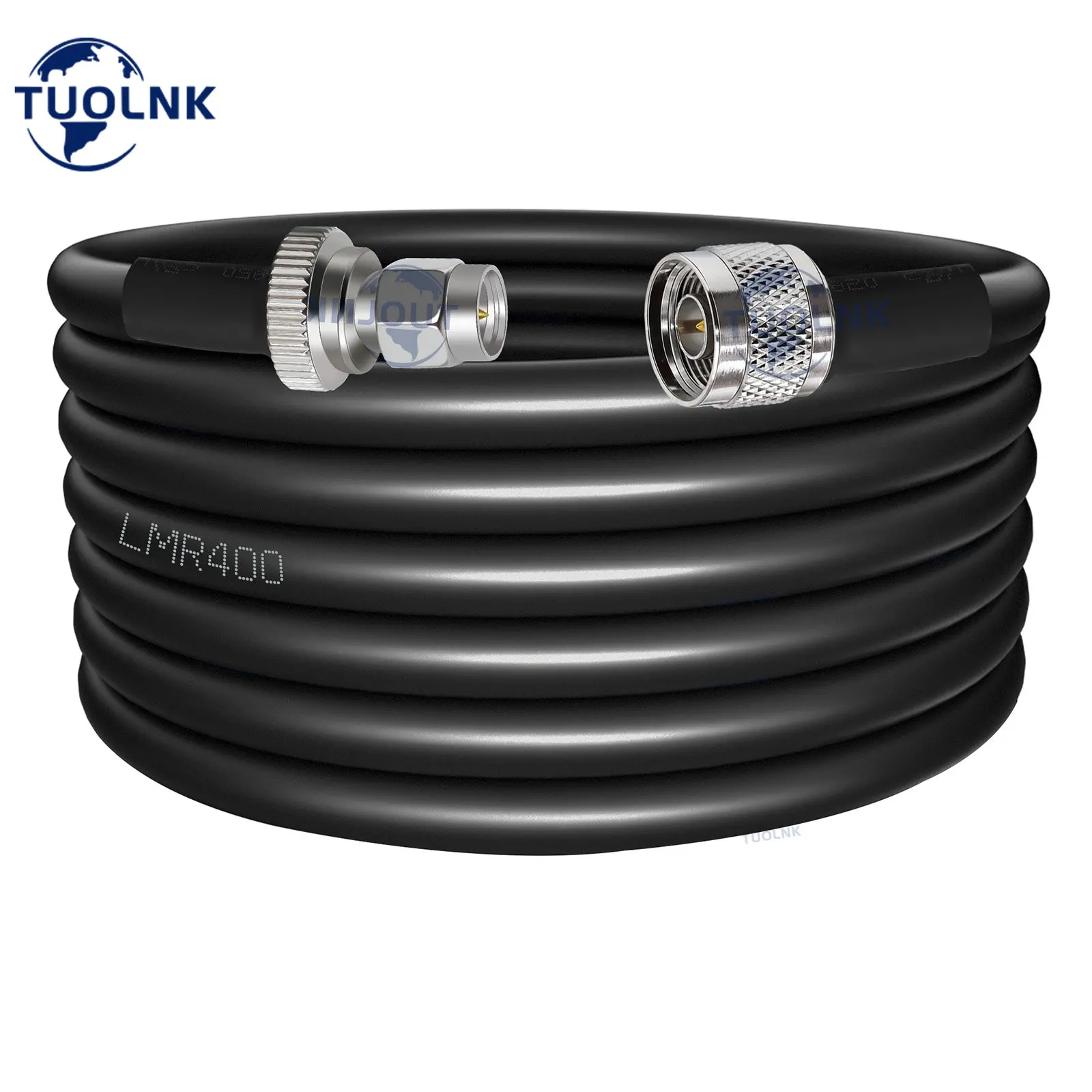 Коаксиальный кабель LMR400, разъем SMA типа «папа»-N «мама», 50 ом, для сотового усилителя 4G LTE