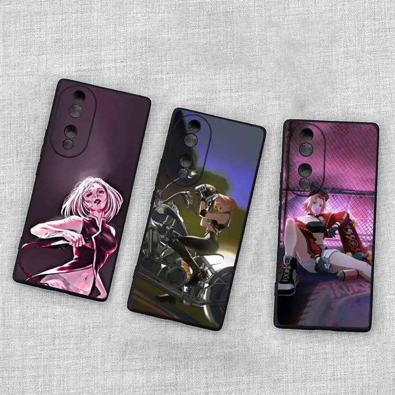 

Красивый чехол для телефона Haruno Sakura для Huawei Honor 70 60 50 30 20 10 9 X 9X V30 Pro Lite View Cover