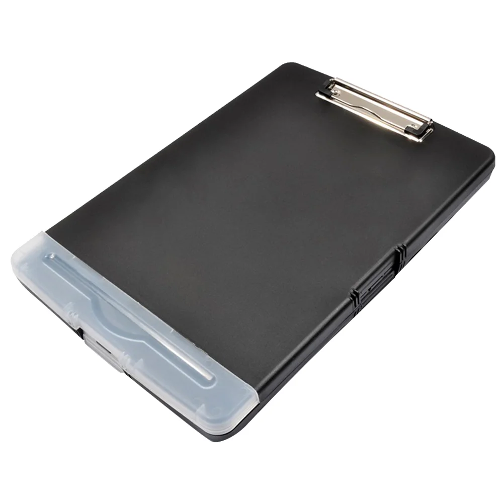 

Storage Plastic File Folders Convenient A4 Clipboard Holder Sealed Light Students Document Portable Pp