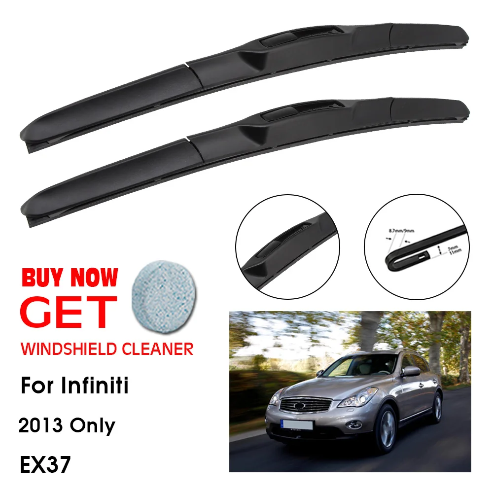 

Car Wiper For Infiniti EX37 24"+17" 2013 Only Front Window Washer Windscreen Windshield Wipers Blades Accessories