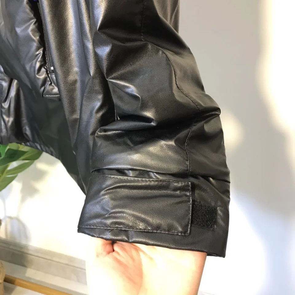 New Winter Men's Jacket Double Zip Cotton Jacket Parka Long Sleeve Hooded Loose Coats Fashion Big Pocket Warm  Brand