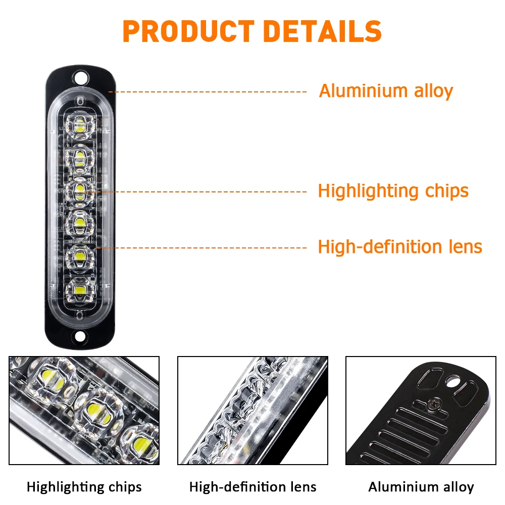 4x6LED 12V мигающий фонарь заднего света Беспроводное дистанционное освещение для