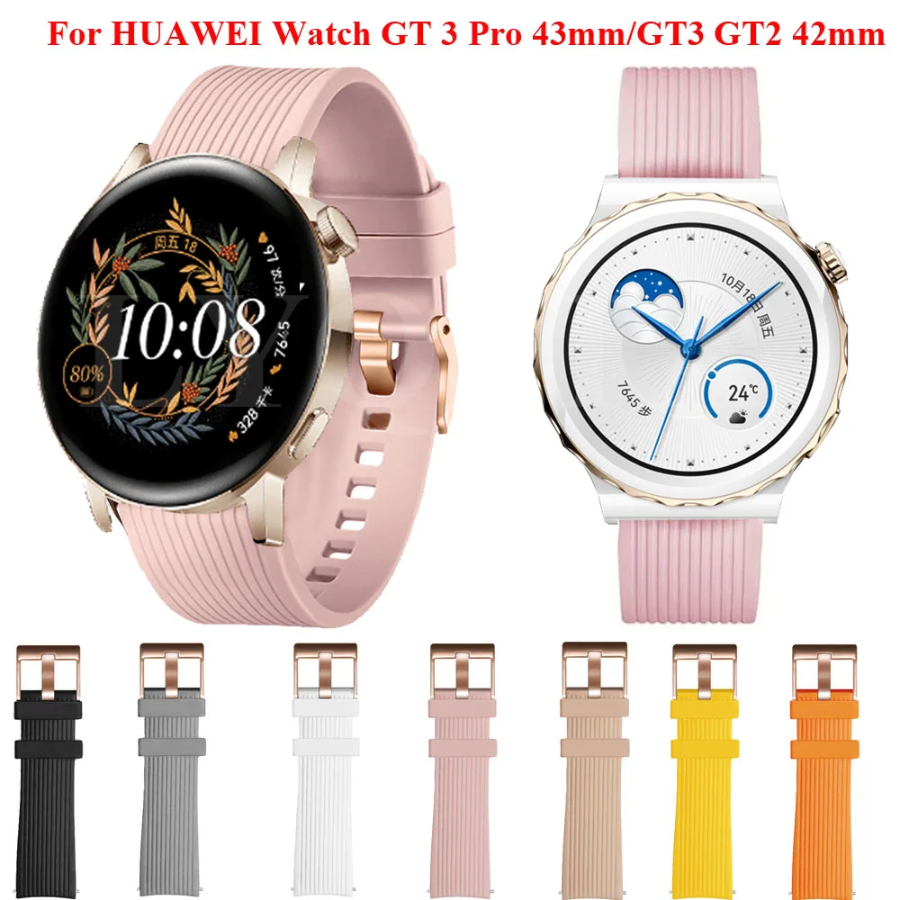 

Ремешок GT3 для Huawei Watch GT 2 42 мм, браслет для GT 3 Pro 43 мм 20 мм, браслет для Honor Watch ES Smart Watch Correa