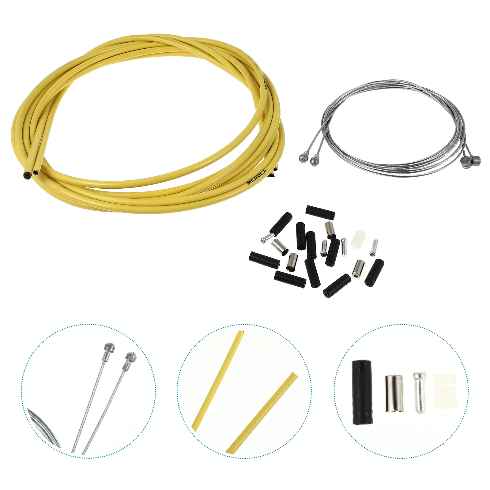 

Bike Brake Cable, Universal Bike Brake Cable and Set, Brake Cable Wire for MTB or Road Bikes