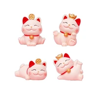 creative fortune cat home decoration small model sculpture car decoration accessories cake modeling accessories